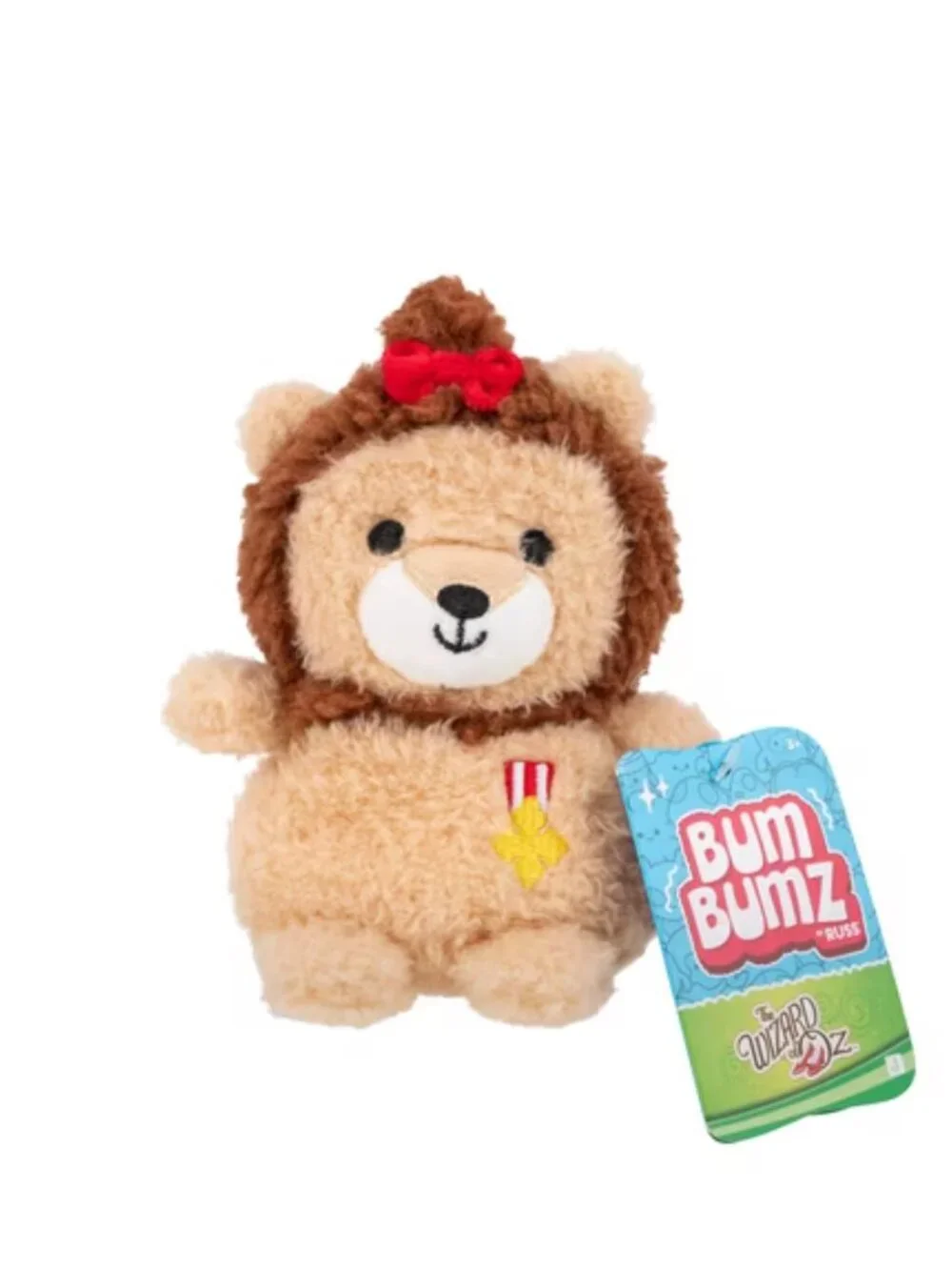 Wizard of Oz Cowardly Lion 4.5 Inch Plush Stuffed Toy, NWT